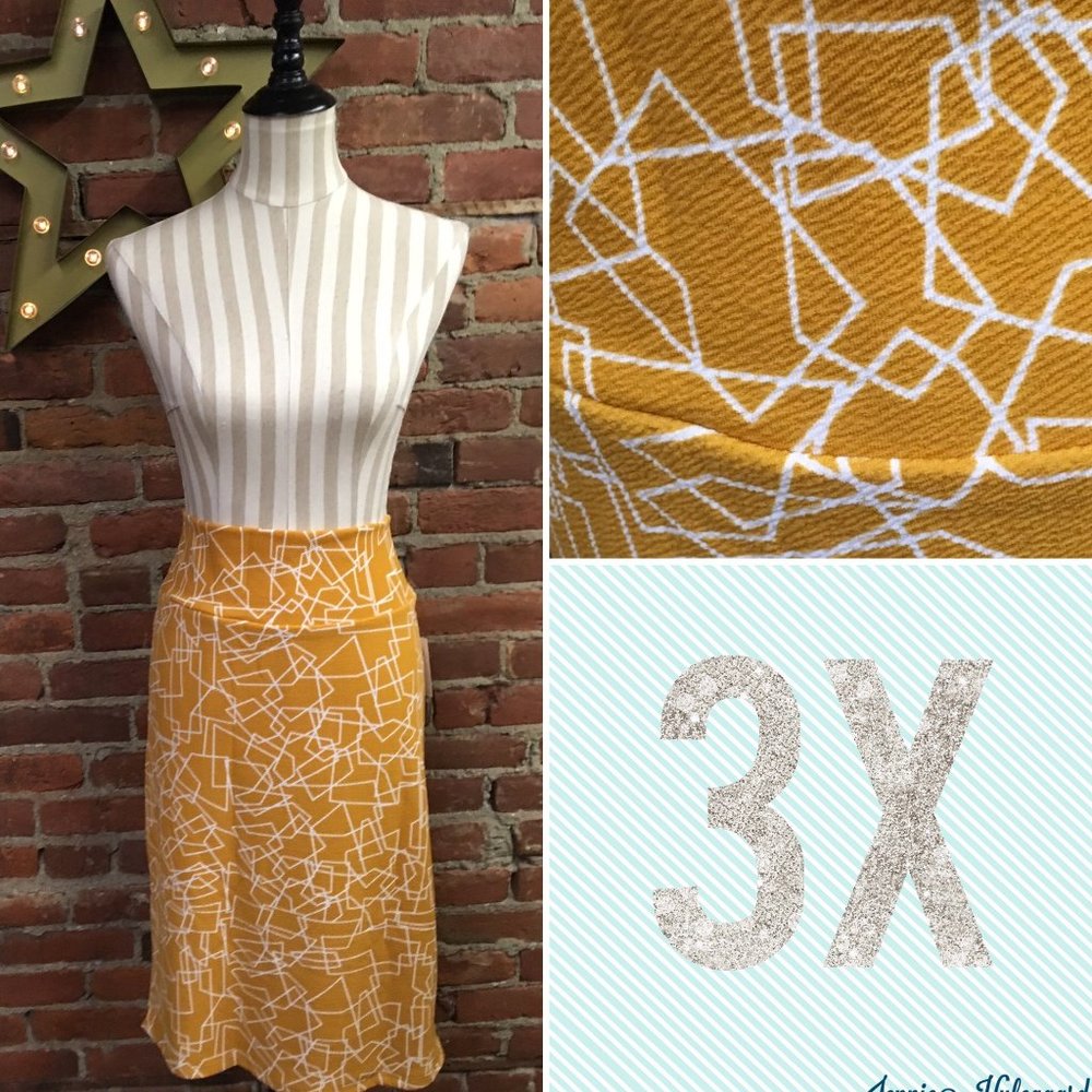 PLUS LuLaRoe LLR Cassie Pencil Skirt Stretchy
